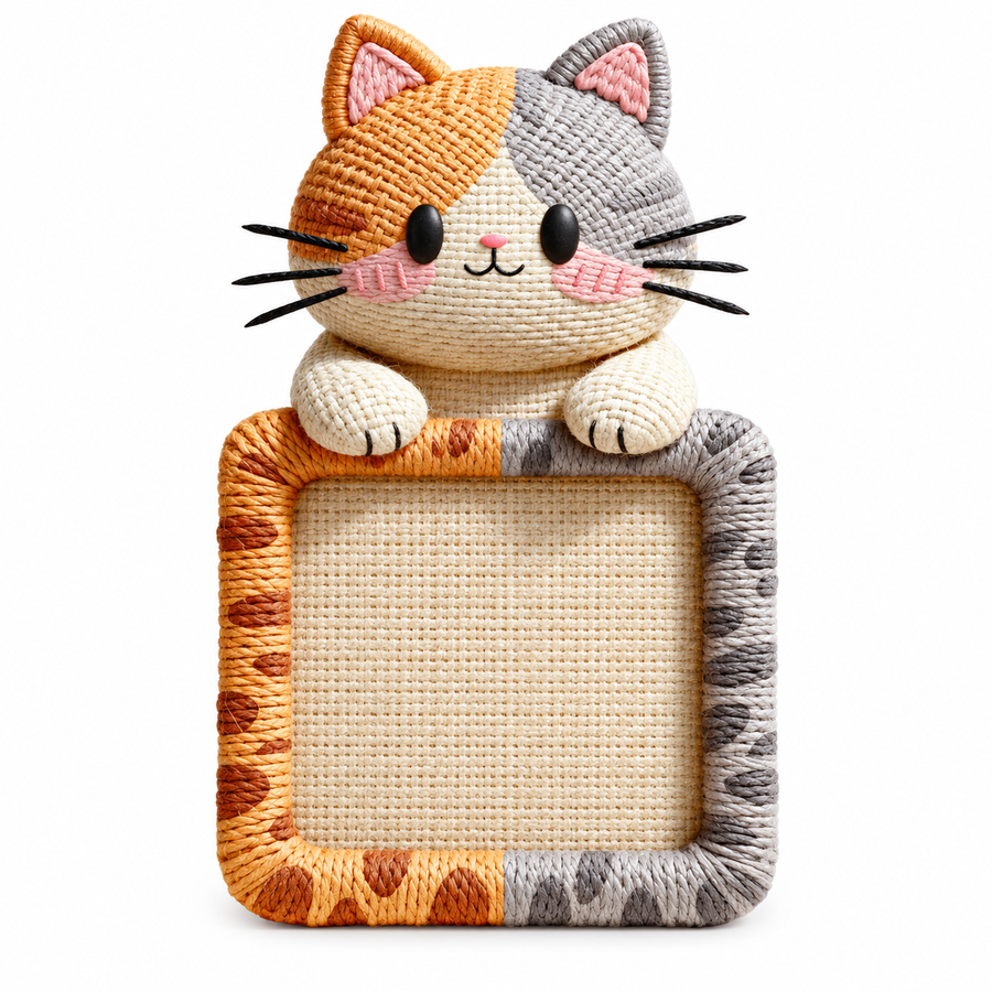 Calico Cat 5D knitted wall scratching mat